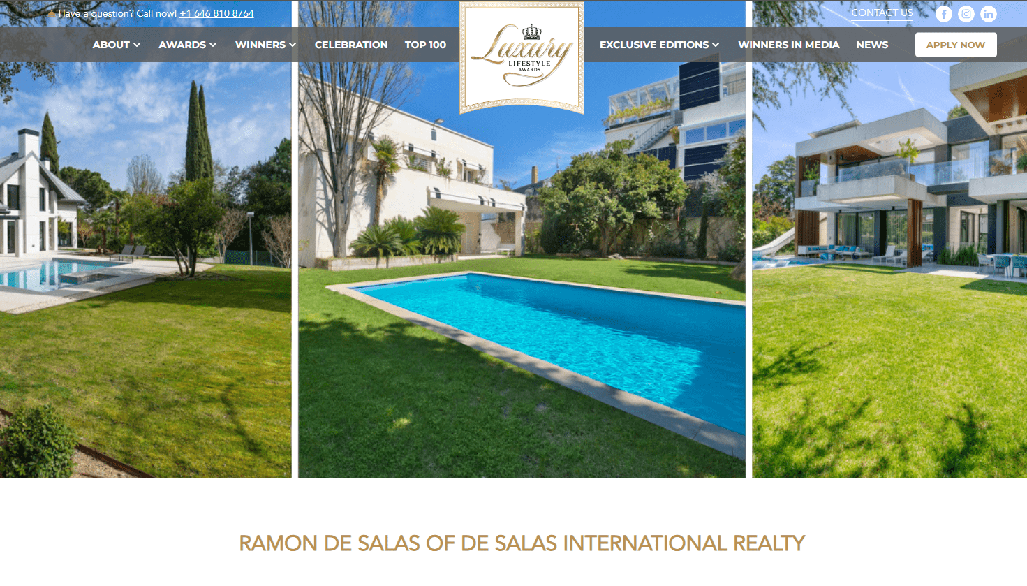 De Salas Luxury Homes, ganadora del top 100 Real State del mundo 2025