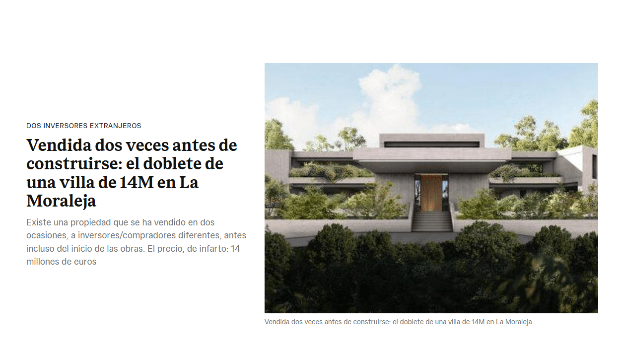 El Confidencial: Vendida dos veces antes de construirse: el doblete de una villa de 14M en La Moraleja