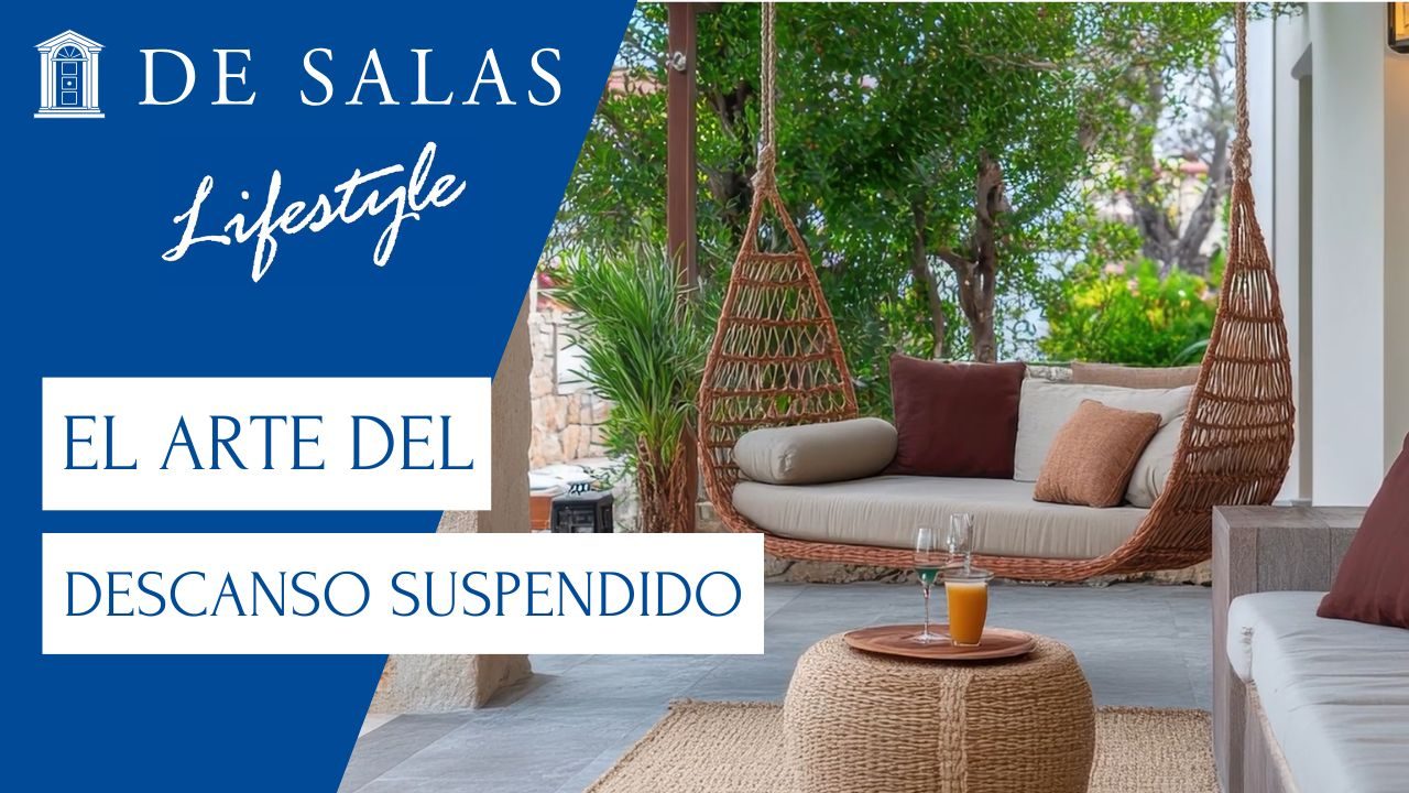 El arte del descanso suspendido: esculturas flotantes en el jardín de lujo